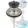 tecuro - 90505 Universal Drain Valve Drain Fitting with Plug
