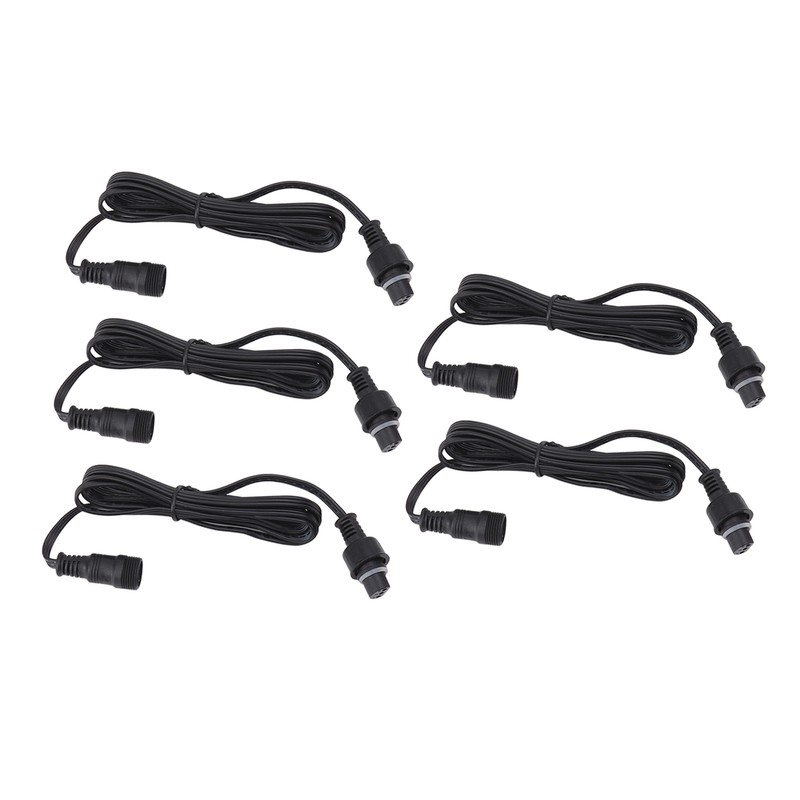 5pcs 4.9ft Deck Light Extension Cable IP67 Waterproof Extension Cord