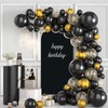 AIBIIN 3.3x7ft Solid Black Arch Shape Backdrop Stand for Wedding