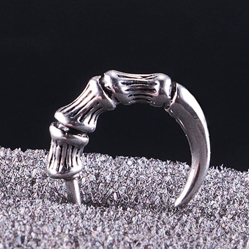 Dragon Claw Earrings For Men Stainless Steel Cool Punk Edgy