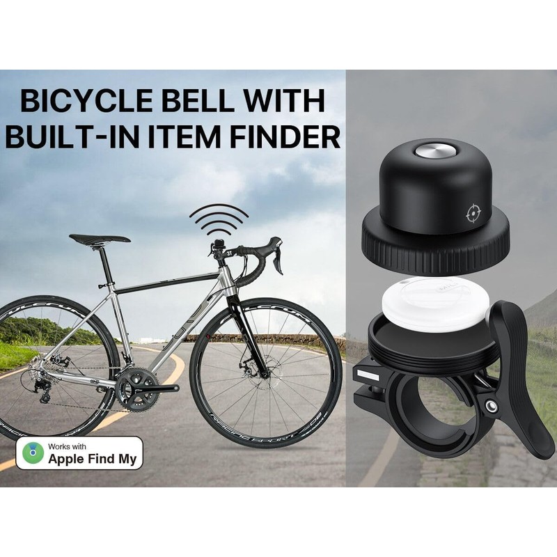 Maplin MiLi MiBell Bicycle E-Scooter Bell Item Locator Apple"Find My"