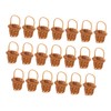 MERRYHAPY Handwoven Mini Wicker Basket Floral Storage Basket Decorative Small