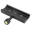 Black QR-120 Clamp Adapter For Quick Release Plate 1/4" 3/8"