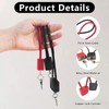 MOSTFUN 3 Pieces Cable Lock with Key, Heavy Duty Padlock