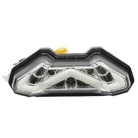 iTobest Motorcycle LED Tail Light - Integrated LED Tail Brake Turn Signal Light Compatible with YAMAHA MT-09 FZ-09 14-16 FJ-09 MT09 Tracer 15-16(Clear)