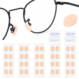 20 Pairs Soft Foam Nose Pads Cushion Self Adhesive Nose Pads Anti-Slip Nose Pieces Grips for Eyeglasses Sunglasses Reading Glasses, Comfortable Replacement Stick On Oval Skin 1.5MM Thick