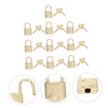 Operitacx 10Pcs Zinc Alloy Padlocks Rustproof Suitcase Locks for Travel