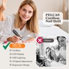 PELCAS Electric Nail Drills, Professional Cordless Nail File Kit with