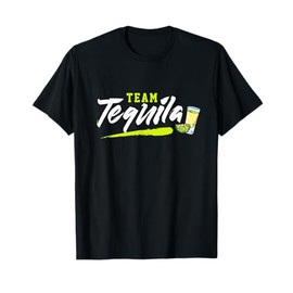Funny Team Tequila With Green Lime Salt Group Costume T-Shirt