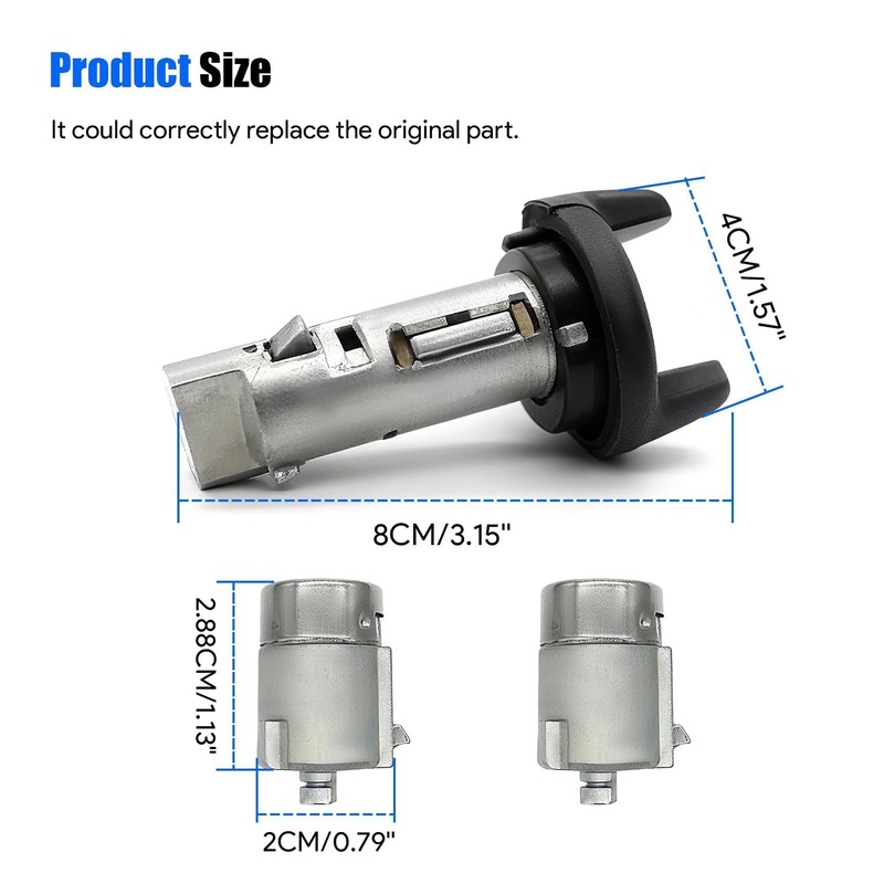 Ignition Switch Lock Cylinder and Door Lock Cylinder Set with