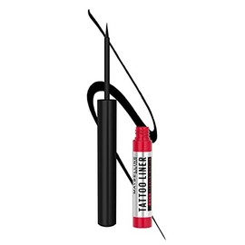 MAYBELLINE Tattoo Liner Dip In de Maybelline New York, el delineador de ojos con pincel, líquido superpreciso, que no se transfiere, ni se corre con u