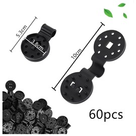 Plastic Sun Shade Sail Clips, 60 Pieces Plastic Clips for Protective Cloth, Shade Tarp Hooks, Plastic Clip with Reusable Eyelet, Rustproof, for Greenhouses, Gardens, Agriculture