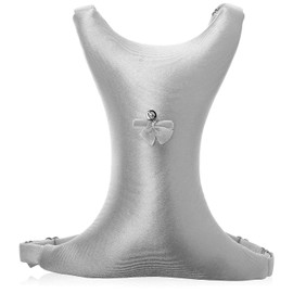 Intimia Breast Pillow for Chest Wrinkles and Side Sleeping - Chest Pillow for Wrinkle Prevention and Breast Support (Silver)