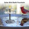 6W Solar Fountain Pump for Bird Bath with 9 Nozzles