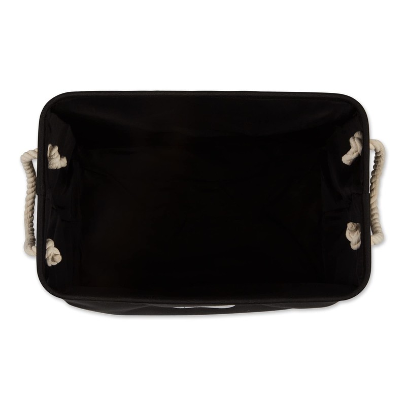 Bone Dry Pet Storage Collection Collapsible Bin, Black, Small Rectangle