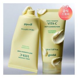 Goodal NEW Green Tangerine Vita C Deep Cleansing Foam 25AD 150ml FREE / 구달 NEW 청귤 비타C 딥 클렌징 폼 25AD 150ml FREE