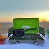 Flame King VT-101 2-Burner Portable Camping Stove Grill, Great for