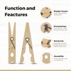 HOMESHOPA Wooden Clothes Pegs, 30 Pack Washing Line Cloth Clips,