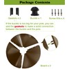 Ansionsol 19 Inch Wide Squirrel Baffle for Bird Feeder Pole,