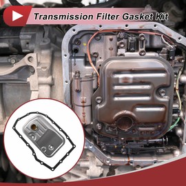 HEROFFIX 1 Set Transmission Filter Gasket Kit for Hyundai Elantra 20-24 Engine Automatic Transmission Filter Kit No.481482H000 Silver Tone Black Metal Plastic