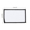 sourcing map 8pcs Sublimation Patch Blank, 3.15"x1.97" Fabric Iron-on Blank