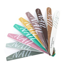 Fenglin-joy Nail Files, 9-Piece Nail File Set, Professional Double-Sided Nail Files for Gel Nails, Acrylic Nails and Natural Nails, Buffer Emery Board for Nail Trimming, Sanding, Polishing, Shiny Manicure