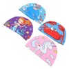 Gorro De Natación De Tela De 4 Piezas Gorro De