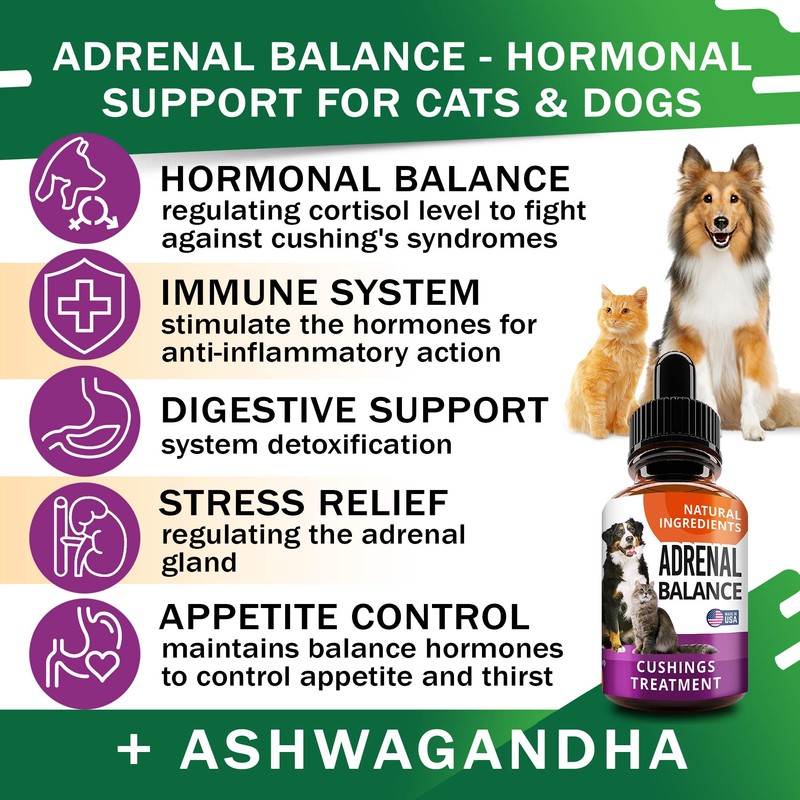 Adrenal Balance for Dogs and Cats - Cushings Treatment for
