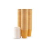 FOOGO Green 25x 12oz Disposable Paper Coffee Cups with Lids,