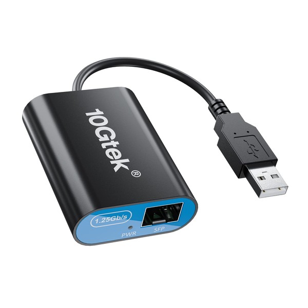 Ipolex USB3.0 to SFP 1000Mbps Gigabit Ethernet Adapter, Compatible with