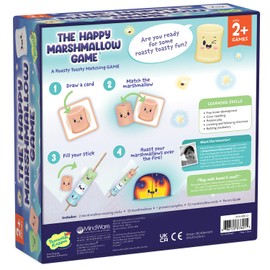 Peaceable Kingdom Happy Marshmallow Toddler Game - Learning Toys for 2 Year Olds, Preschool Games, Toddler Board Games - Develops Fine Motor Skills and Color Matching for Kids Ages 2 and Up