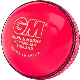 Gunn & Moore GM Leather Cricket Match Ball, Chrome Grade 1 Club, Pink, Senior/Adult/Mens & Boys Aged 13 and Over