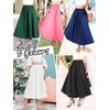 Kefiys Women's Summer Skirt with Pockets, Long Skirts with Elastic