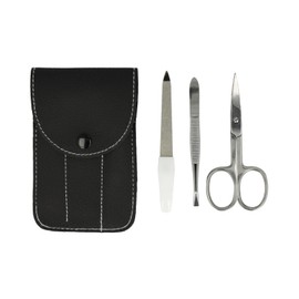 Clauss Nail Care Set with Scissors, File and Tweezers | Premium Nail Set for Manicure and Pedicure | Nail Case for Everyday and Travel | BC-S10044