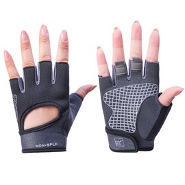 [ホワイトファング] グローブ ハーフフィンガー フィットネス トレーニング 滑り止め メンズ レディース NT364(ブラック)
