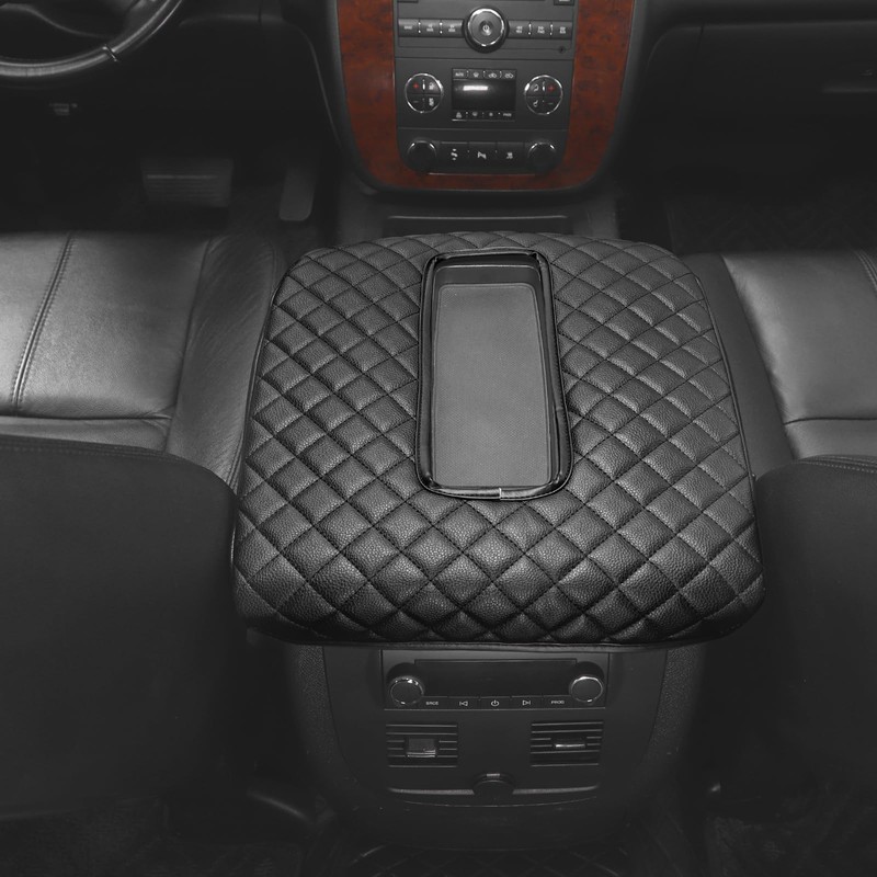 RT-TCZ Center Console Armrest Box Pad Cover Leather for Chevy