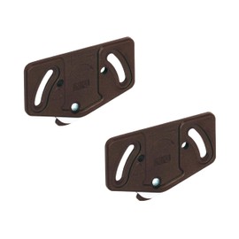 Gedotec Slide Line 55 Sliding Door Trolley Cabinet Track for Sliding Door System Wheels for Lower Rail 30 kg Plastic Brown Pack of 2 Drive for Furniture Sliding Doors