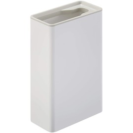 Yamazaki Flushable Toilet Brush Stand Plate, White, Approx. W 2.2 x D 4.3 x H 6.7 inches (5.5 x 11 x 17 cm), Plate Toilet Brush Case 4857