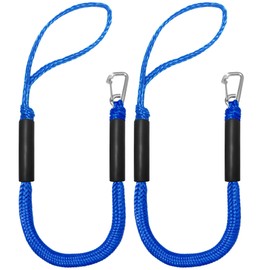 Bungee Dock Line Mooring Rope for Boat,Boat Ropes for Docking with Clips,2/3 FT Marine Rope Boating Gifts for Men, Boat Accessories Quick Connect