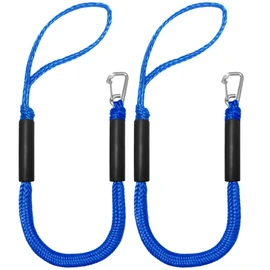 Bungee Dock Line Mooring Rope for Boat,Boat Ropes for Docking with Clips,2/3 FT Marine Rope Boating Gifts for Men, Boat Accessories Quick Connect