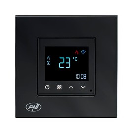 PNI CT26B WiFi Smart Thermostat for Electric Underfloor Heating or Pump Group, Includes Floor Sensor, 10A, Recessed Mounting, Control via Tuya Smart Application, Daily Programming, Manual