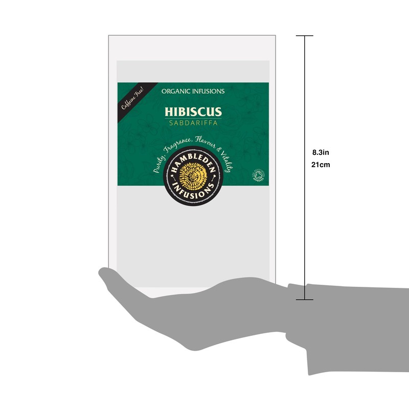 Hambleden Herbs Organic Hibiscus Loose Leaf Infusion 50g (6 x
