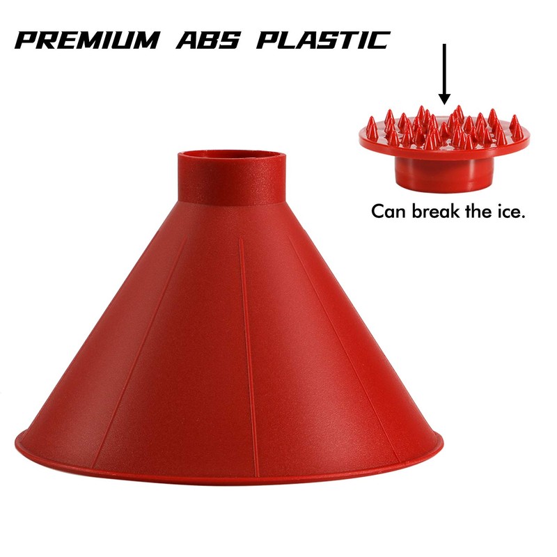 Magical Car Ice Scraper with Funnel,2 Pack Cone Windshield Ice