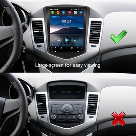 CarPlay Android Auto Car Audio - Android 14.0 Double Din Car Stereo Multimedia Receiver 9.7 Inch Touch Screen Radio with GPS Bluetooth ＆ Backup Camera for Chevy Cruze 2009-2015