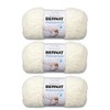 Bernat Pipsqueak Vanilla Yarn - 3 Pack of 100g/3.5oz -