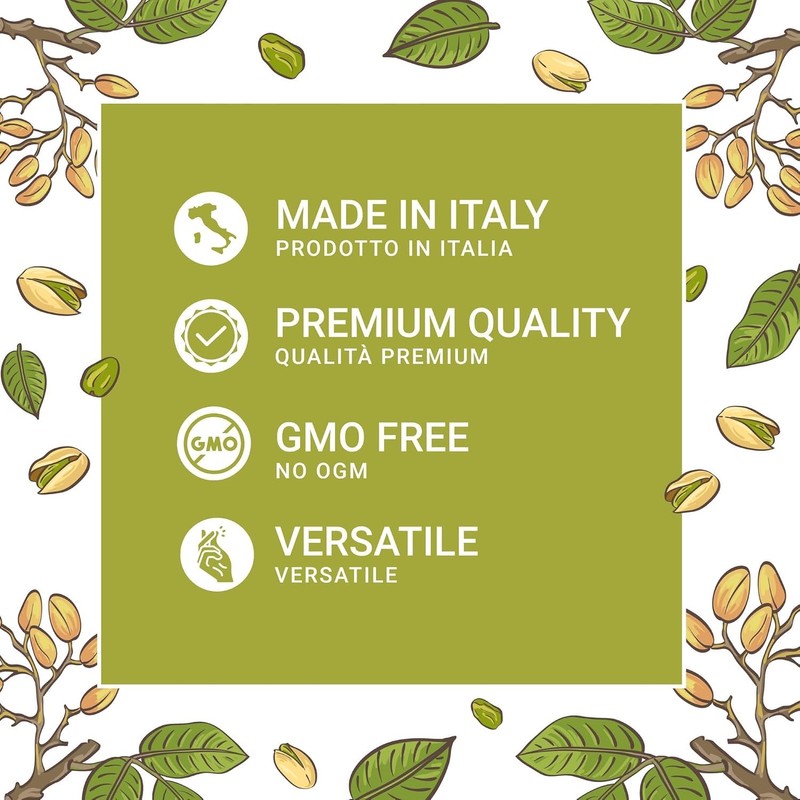 EATALIAN by AMZ BETTER Pistachio Cream, 7oz/200 gr, Spreadable Pistachio