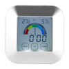 Indoor Touch LCD Screen Thermometer Hygrometer Electric Alarm Clock for