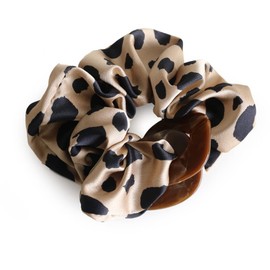 JewelVOX Hair Accessories Leopard Animal Print Tortoise Shell Charm Adult (Beige)