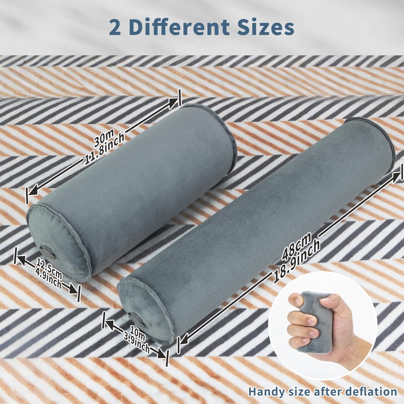 EULANT Inflatable Travel Neck Bolster 10 x 48 cm, Cuddly