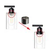 ECUDIS 3 Pack Metal Lamp Shade Collar Rings, Light Socket